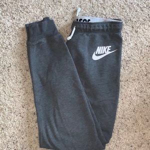 Gray sweatpants